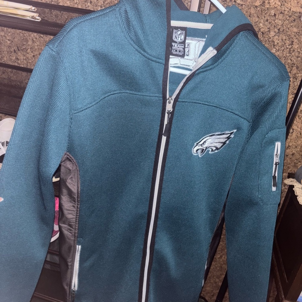 NFL SUPERBOWL CHAMPS PHIL.EAGLES  NEW MARKDOWN✅🏆Performance zip-up hoodie